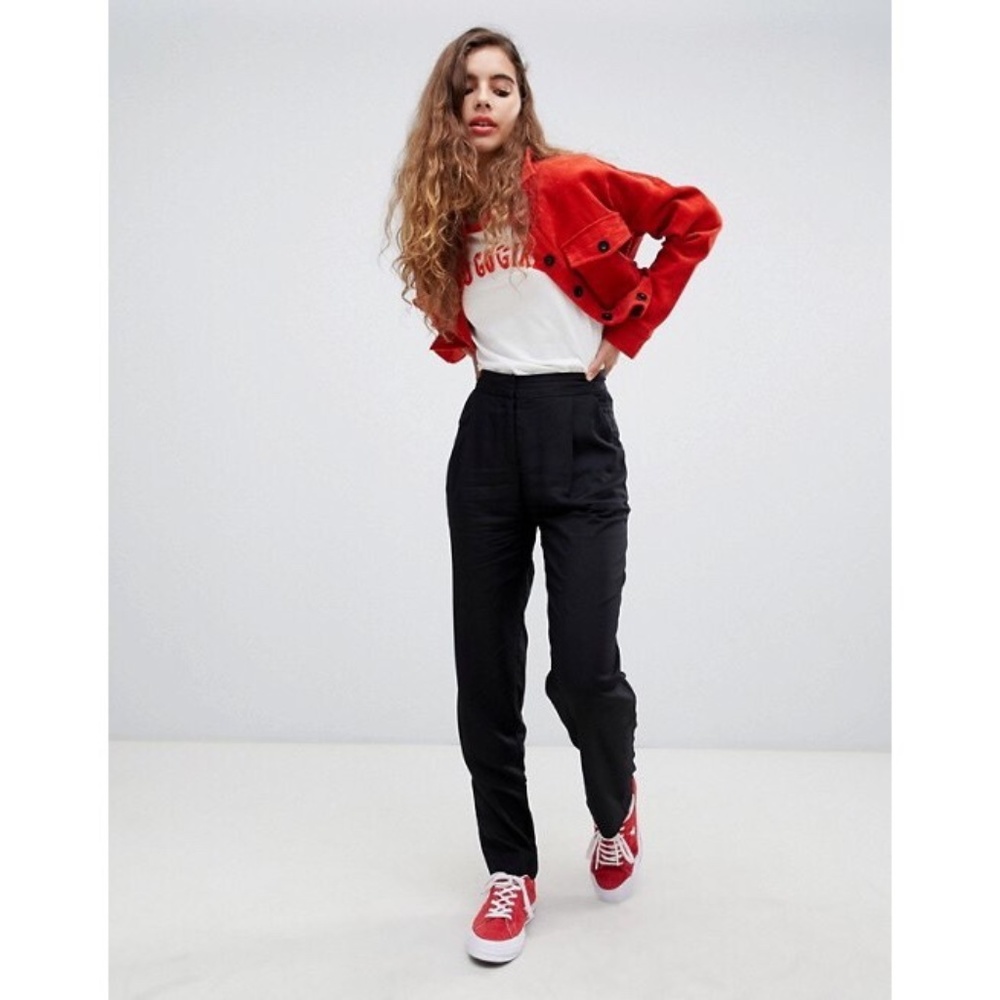 Monki Peg Leg Pants